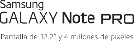 Samsung Galaxy NotePRO with 12.2" 4 Million Pixel Display Logo