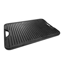 VICTORIA - Plancha Reversible para Asar de Hierro Fundido 50 x 35 Cm