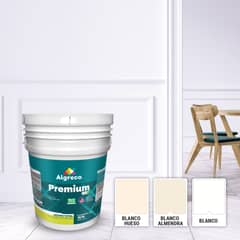 ALGRECO - Pintura Premium Semilavable y Cubriente 5 Galones Blanco Hueso