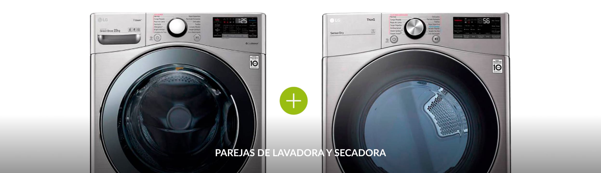 Descubre parejas de lavadora y secadora