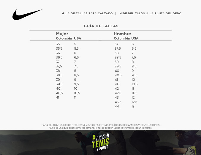Adidas Tallas Nike Hombre Y Mujer Colombia Talla Mujer Calzado
