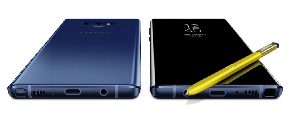 El galaxy Note 9 también se destaca por su diseño elegante y único en cada detalle.
