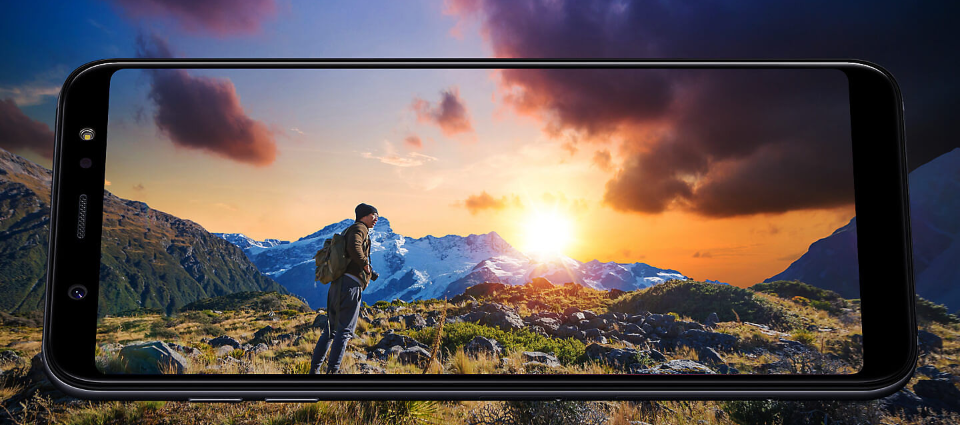 El Samsung A6 Plus cuenta con una pantalla Infinity Display que brinda mejor optimización del espacio par aque disfrutes al máximo todo el contenido multimedia.