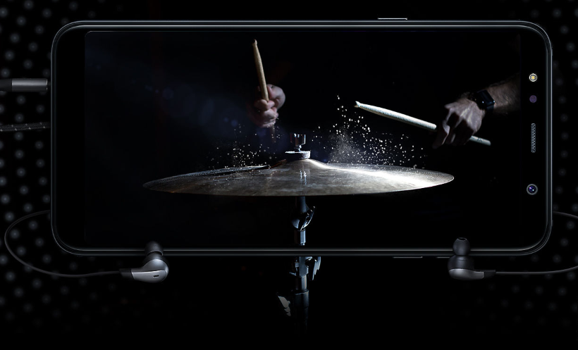 Vive la experienca de sonido envolvente de gran calidad con el sistema Dolby que integra el Samsung A6 Plus y que te permitirá disfrutar cada detalle de tu música y demás contenido multimedia.